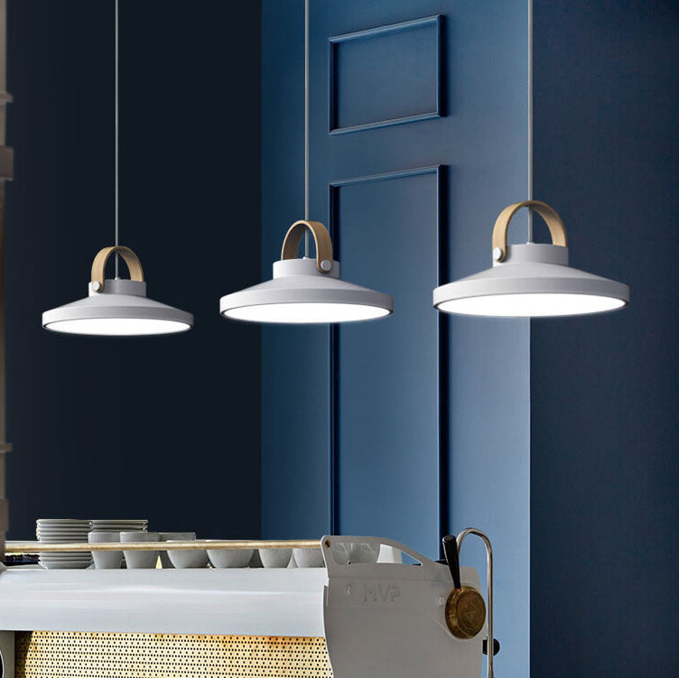 Nordic Macaron Ring Dome 1-Light LED Pendant Light