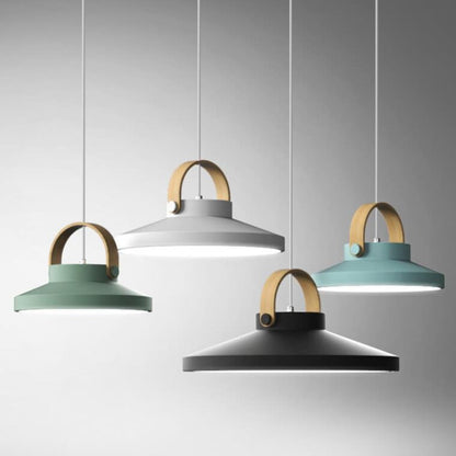 Nordic Macaron Ring Dome 1-Light LED Pendant Light