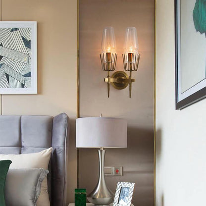 Modern Creative Torch Shaped Metal 1-Light Wall Sconce Lamp