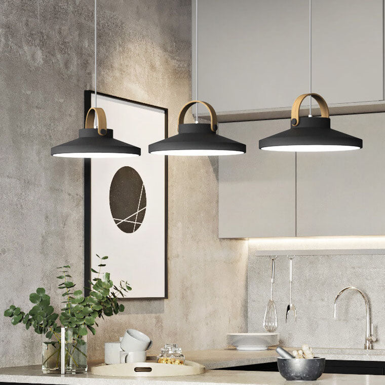 Nordic Macaron Ring Dome 1-Light LED Pendant Light