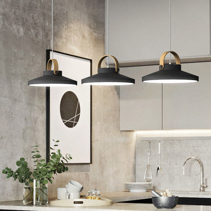 Nordic Macaron Ring Dome 1-Light LED Pendant Light
