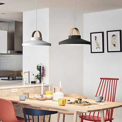 Nordic Macaron Ring Dome 1-Light LED Pendant Light