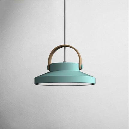 Nordic Macaron Ring Dome 1-Light LED Pendant Light