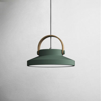 Nordic Macaron Ring Dome 1-Light LED Pendant Light