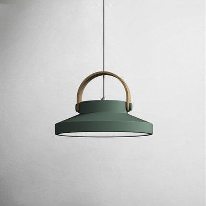 Nordic Macaron Ring Dome 1-Light LED Pendant Light