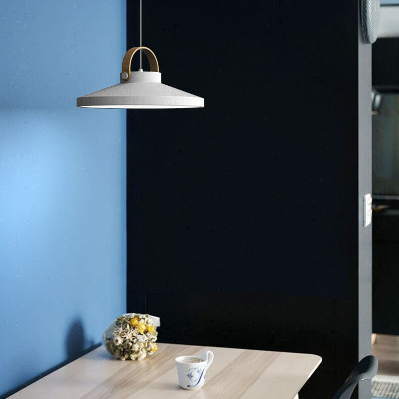 Nordic Macaron Ring Dome 1-Light LED Pendant Light