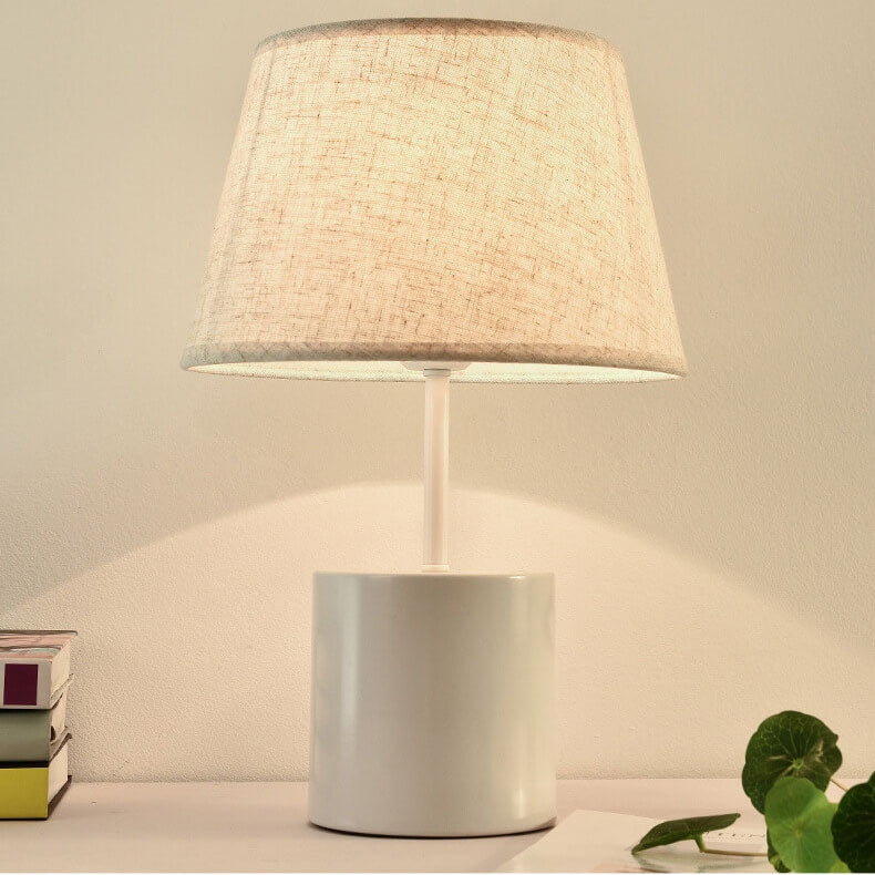 Modern Fabric Shade  1-Light Table Lamps 4 Design