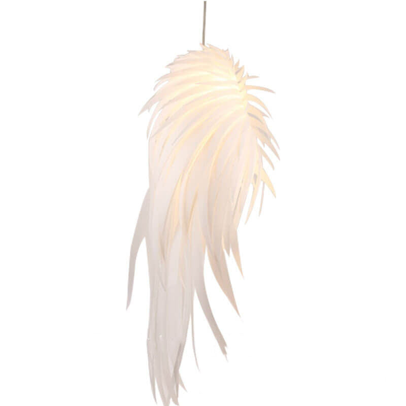 Modern PVC Angel Wings Feather LED Pendant Light