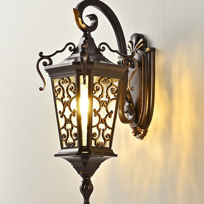 European Palace Outdoor Waterproof 1-Light Wall Sconce Lamp