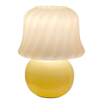 French Creative Cream Mushroom Design 1-Light Table Lamp