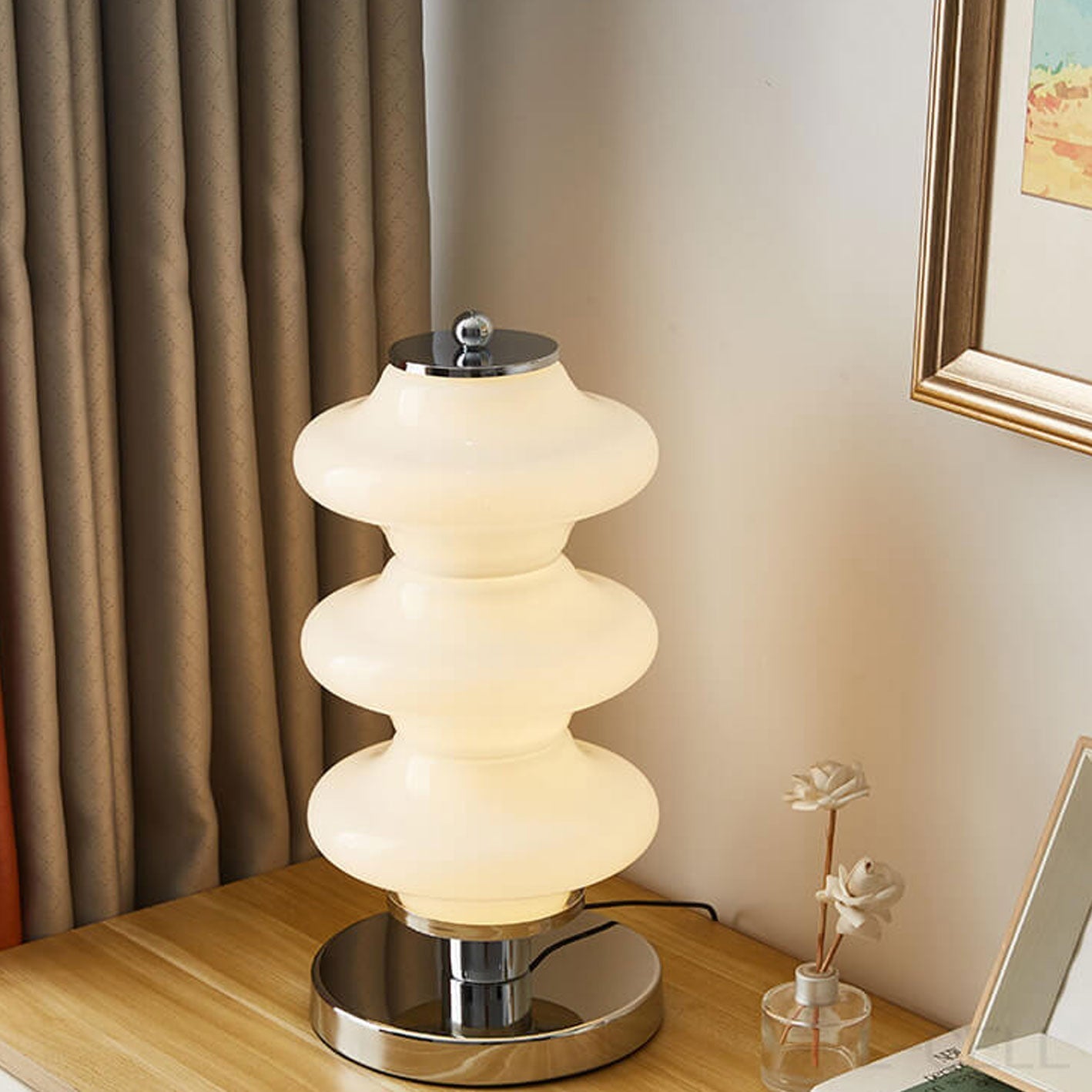 Nordic Glass Gourd Design LED Table Lamp