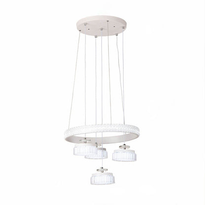 Modern Minimalist Wrought Iron Aluminum LED Chandelier