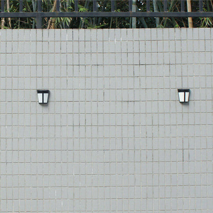 European Solar 6 LED Outdoor Patio Fence Wall Sconce Lamp