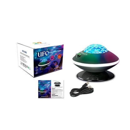 Rotary Three-speed Dimming USB LED Aurora Star Projection Lamp