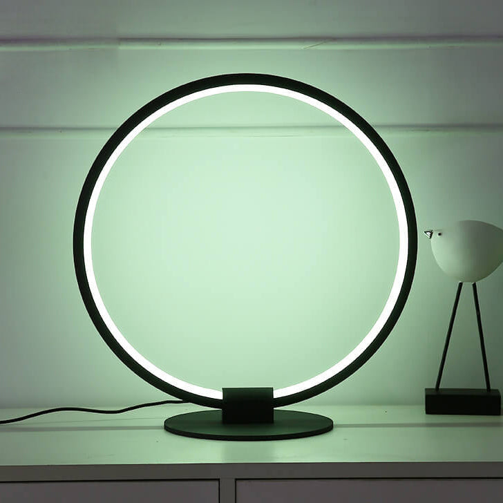 Modern Acrylic Ring Design RGB Lighting LED Table Lamp