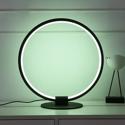Modern Acrylic Ring Design RGB Lighting LED Table Lamp