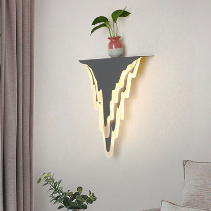 Nordic Iron Art Acrylic Irregular Shape Indoor Wall Sconce Lamp