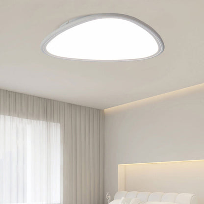 Modern Minimalist Aluminum Acrylic Round Triangle LED Flush Mount Ceiling Light