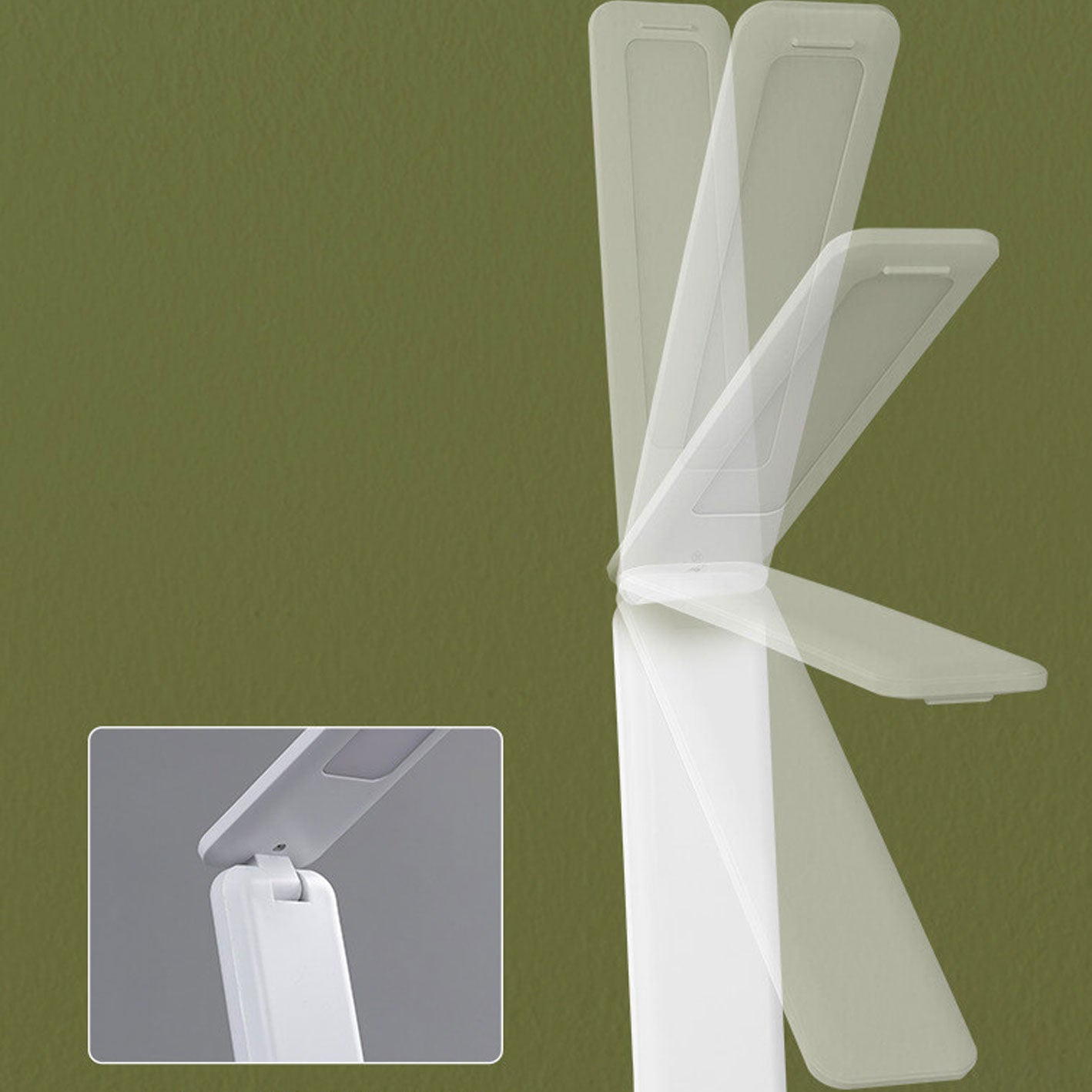 Modern Creative Folding Rechargeable Square LED Desk Lamp