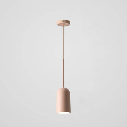 Modern Minimalist Macaron Geometric Metal 1-Light Pendant Light