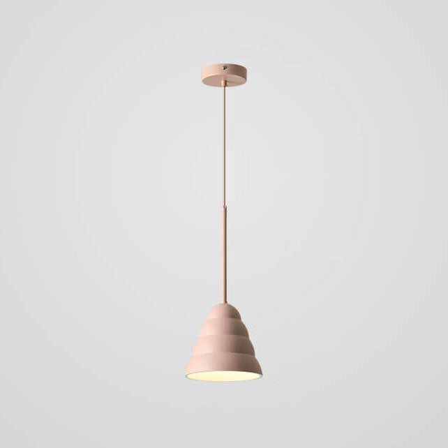 Modern Minimalist Macaron Geometric Metal 1-Light Pendant Light