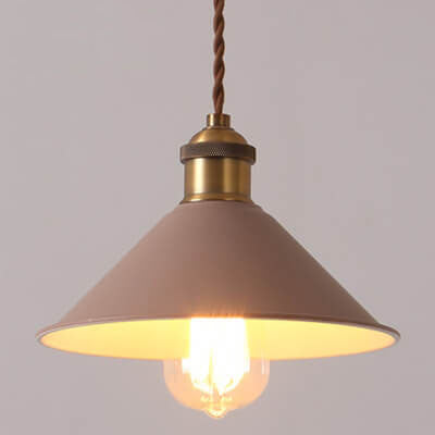 Nordic Macaron Bell Shade Metal 1-Light Pendant Light