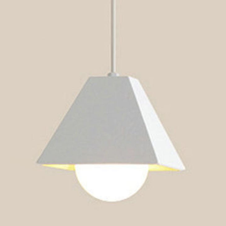 Simplicity Macaroon Style Trapezoid  Metal 1-Light  Mini Pendant Light