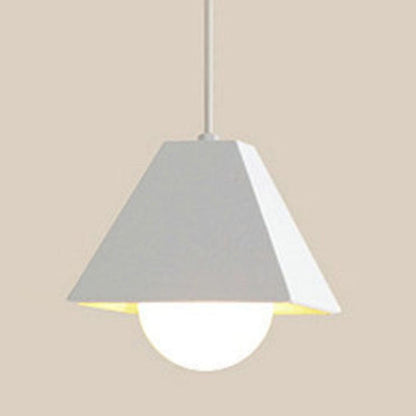 Simplicity Macaroon Style Trapezoid  Metal 1-Light  Mini Pendant Light