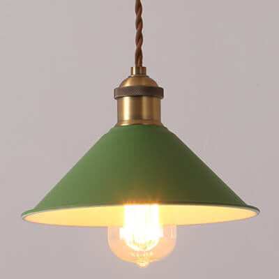 Nordic Macaron Bell Shade Metal 1-Light Pendant Light