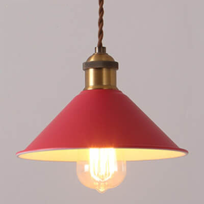 Nordic Macaron Bell Shade Metal 1-Light Pendant Light