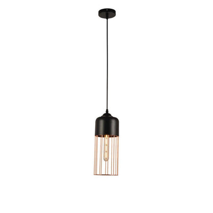 Nordic Creative Iron Geometry Plating Rose Gold 1-Light Pendant Light