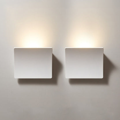 Modern Minimalist Aluminum Acrylic Square LED Wall Sconce Lamp For Bedroom