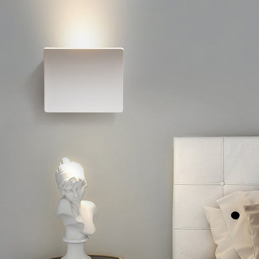 Modern Minimalist Aluminum Acrylic Square LED Wall Sconce Lamp For Bedroom