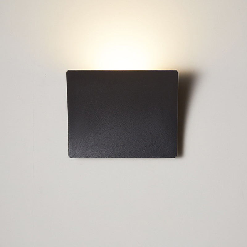 Modern Minimalist Aluminum Acrylic Square LED Wall Sconce Lamp For Bedroom