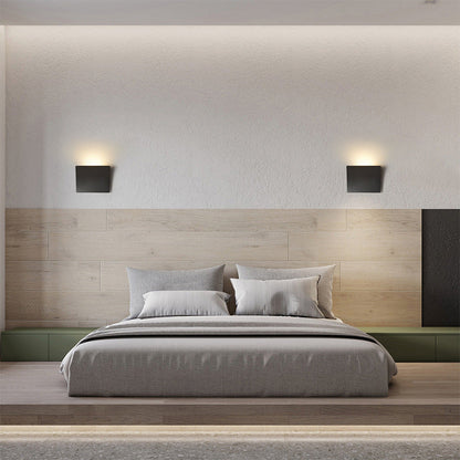 Modern Minimalist Aluminum Acrylic Square LED Wall Sconce Lamp For Bedroom