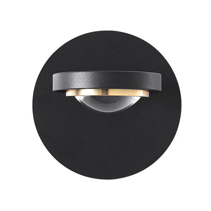 Modern Simplicity Rotatable Spherical Square Iron Aluminum Acrylic LED Wall Sconce Lamp For Bedroom
