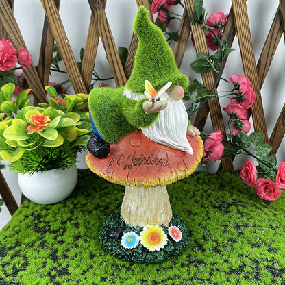 Modern Art Deco Waterproof Solar Gnome Resin LED Outdoor Light Landscape Lighting For Garden