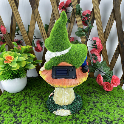 Modern Art Deco Waterproof Solar Gnome Resin LED Outdoor Light Landscape Lighting For Garden