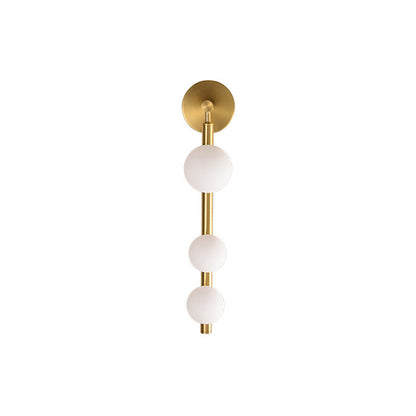 Modern Simplicity Linear Metal Iron Glass 3-Light Wall Sconce Lamp For Bedroom