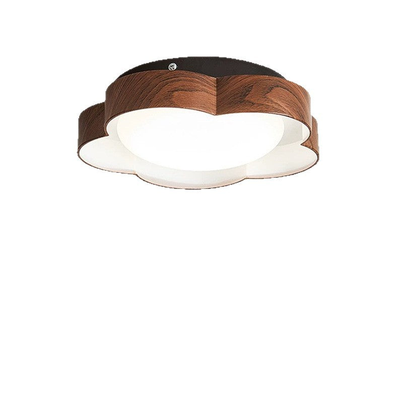 Modern Minimalist Flower Shaped Iron Acrylic LED Flush Mount Ceiling Light For Bedroom