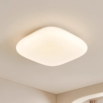 Modern Minimalist Square Iron PE LED Flush Mount Ceiling Light For Bedroom