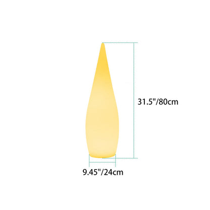 Modern Art Deco Solar Waterproof Teardrop PE LED Outdoor Lights Landscape Lights For Garden
