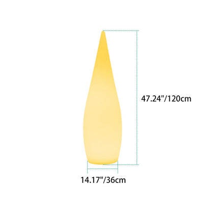 Modern Art Deco Solar Waterproof Teardrop PE LED Outdoor Lights Landscape Lights For Garden