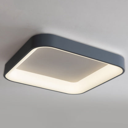 Contemporary Nordic Square Hardware Acrylic LED Flush Mount Ceiling Light For Bedroom