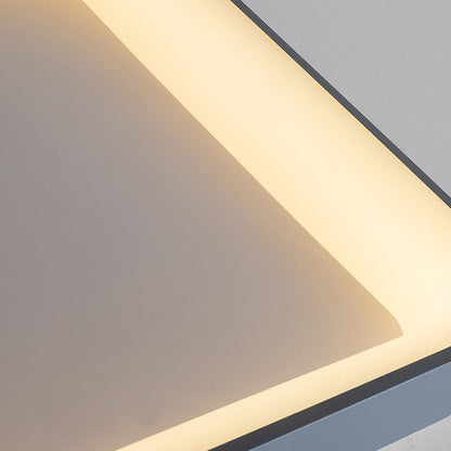 Contemporary Nordic Square Hardware Acrylic LED Flush Mount Ceiling Light For Bedroom
