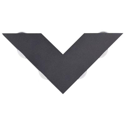 Modern Minimalist Waterproof V-Shaped Aluminum PC LED Wall Sconce Lamp For Garden
