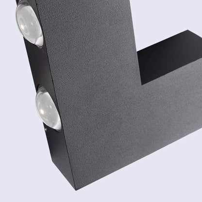 Modern Minimalist Waterproof V-Shaped Aluminum PC LED Wall Sconce Lamp For Garden