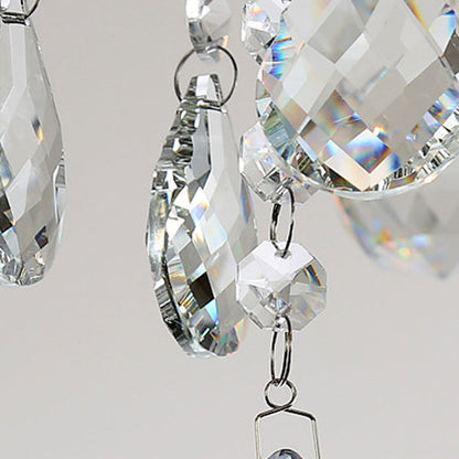 Modern Luxury Candlestick-Shaped Metal Crystal 10/12-Light Chandelier For Dining Room