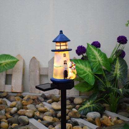 Contemporary Creative Waterproof Solar Light Tower Resin ABS LED Outdoor Light Landscape Lighting For Garden
