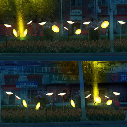 Contemporary Creative Waterproof Solar Mushroom-shaped Stainless Steel Acrylic LED Outdoor Light Landscape Lighting For Garden